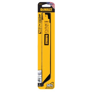 DeWalt Bi-Metal Recip Saw Blade - 9", 14 TPI, 5pk