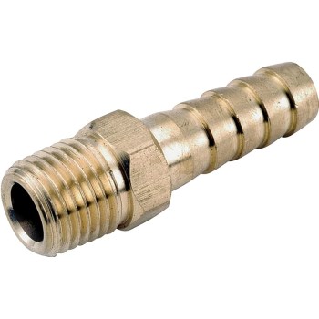 Male Hose Barb, Lead Free Brass - 5/16" x 3/8"