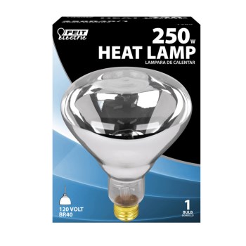 Heat Lamp Light Bulb, 120 Volt 250 Watt