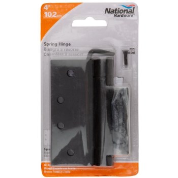 Door Closing Spring Hinge, Oil Rub'd Bronze Finish ~ 4"