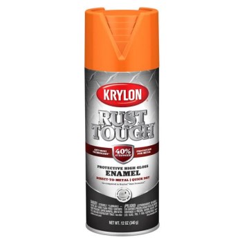Rust Tough Enamel, Gloss Safety Orange - 12 oz