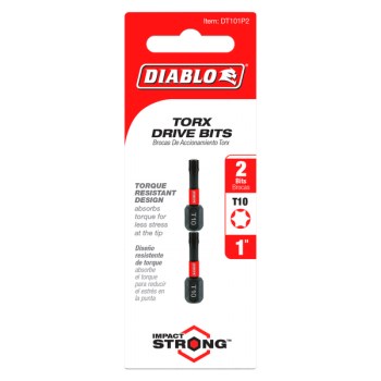 Diablo Torx Drive Bit - T10 x 1", 2-Pack