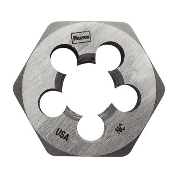 Hex Machine Screw Die, High Carbon Steel - 10-24 NC