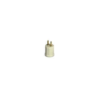 Outlet to Lampholder Adapter - Ivory