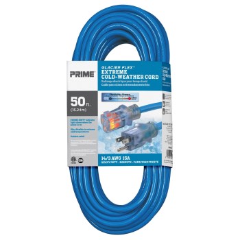 Prime Glacier Flex Cold Weather Cord - 14/3 x 50 Ft