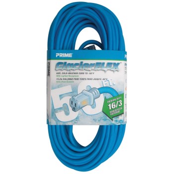 Prime Glacier Flex Cold Weather Cord - 16/3 x 50 Ft