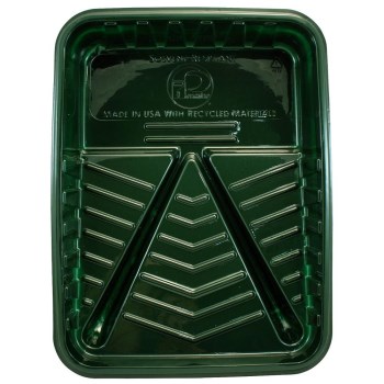 Green Plastic Tray ~ 9"