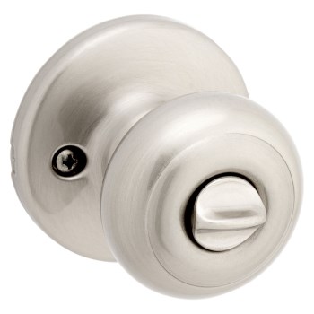 Kwikset Cove SmartKey Entry Knob, Satin Nickel