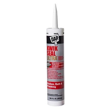 Kwik Seal Ultra Siliconized Sealant, White - 10 oz