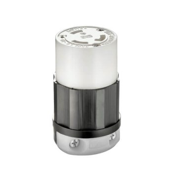 Lock Connector, Grounding - 30 Amp, Black/White