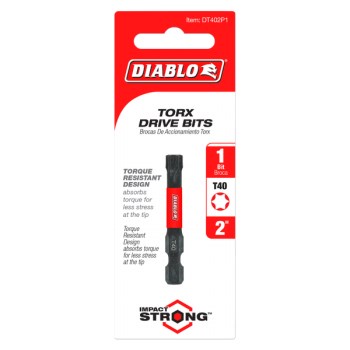 Diablo Torx Drive Bit - T40 x 2"