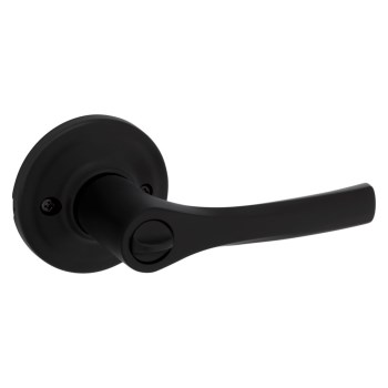 Kwikset Henley Privacy Lever, Matte Black