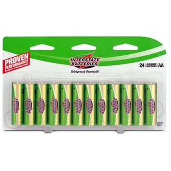 Interstate Alkaline Battery - AA, 24pk