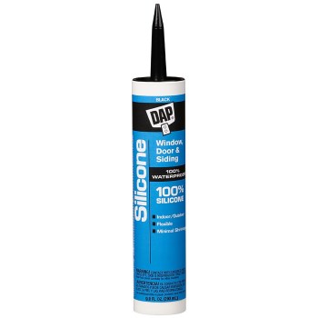 Silicone Window, Door & Siding Sealant, Black - 10.1 oz Tube