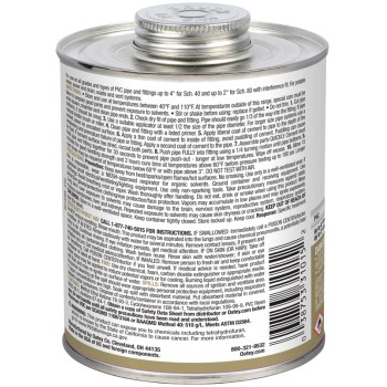 32oz Clear Pvc Cement