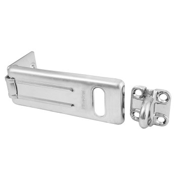 Master Lock Safety Hasp, Zinc Plated - 4-1/2"