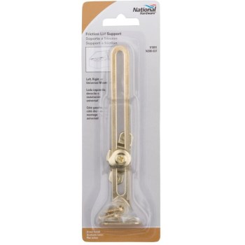 Brass Friction Lid Support,  Brass Finish ~ 5 1/8"