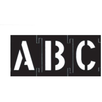 Plastic Stencils - 6 inch - 46 piece