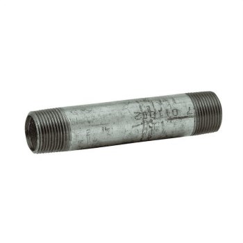 Pipe Nipple, Galvanized Steel - 1" x 6"
