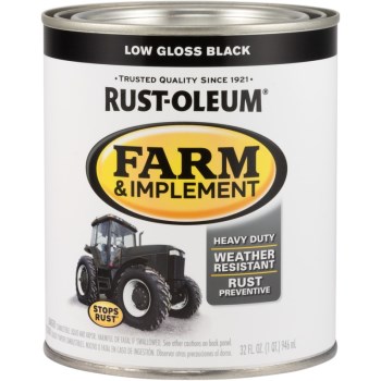 Farm & Implement Finish, Low Gloss Black  ~  Quart