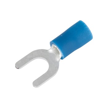 Spade Terminal, Blue - 16-14 AWG, #8-10 Stud, 20pk