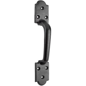 Arched Gate Pull, Black ~ 8 1/2"