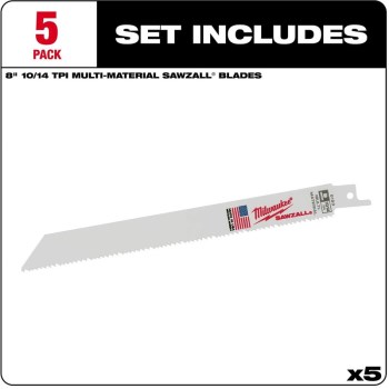 Heavy Duty Bi-Metal SawzAll Blades ~ 10/14t - 8"