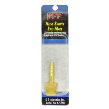 Brass Swivel End - 1/4" Male NPT x 1/4" Barb