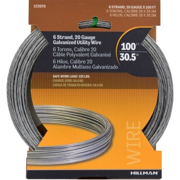 Guy Wire - 6 Stand - 20 Gauge - 100 feet