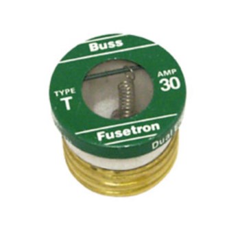 Plug Fuse, Time Delay - 30 Amp, 2pk