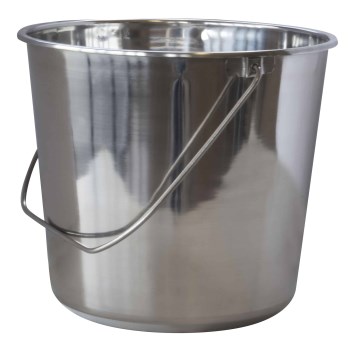 Stainless Steel Bucket with Handle - 4.2 Gal