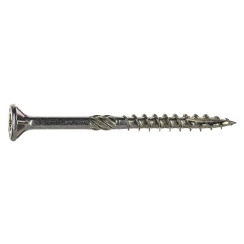 Midwest Fastener Star Drive Wood Screw, Gold - #9 x 2-1/4", 1 lb