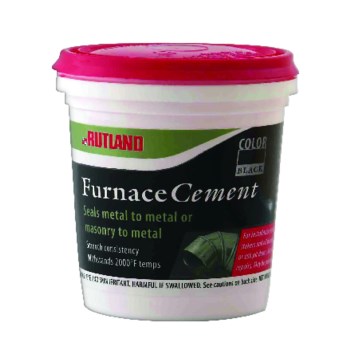 Rutland Furnace Cement, Black - 1/2 Pint