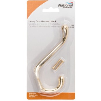 Brass Heavy Duty Coat Hat Hook