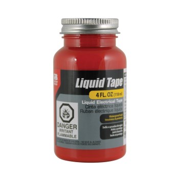 Liquid Electrical Tape, Red - 4 oz