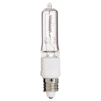 Satco T4 Halogen Bulb, E11 Mini Candelabra Base - 100W