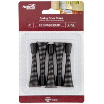 National Hardware 3" Spring Door Stop - Oil Rubbed Bronze