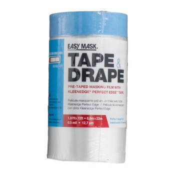 Pre-Taped Masking Film - 24" x 75 Ft