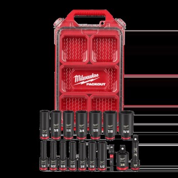 Shockwave Impact Socket Set, 3/8" Drive - 17pc SAE