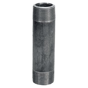 Pipe Nipple, Black Steel - 2" x 4"