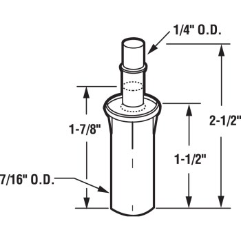 Bifold Door Top Pivot, 2pk