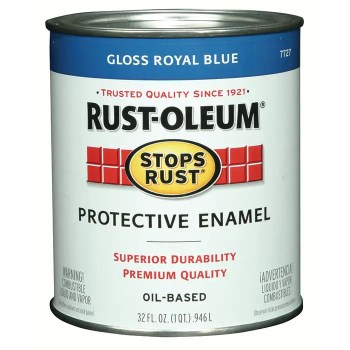 Stops Rust Enamel, Satin Royal Blue - Qt