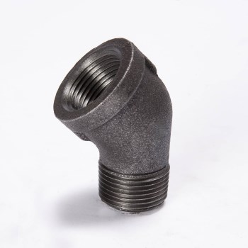Anvil Black Malleable Iron 45-Degree Street Elbow 1-1/4"