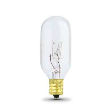 Appliance Light Bulb, Tubular Clear 120 Volt 15 Watt