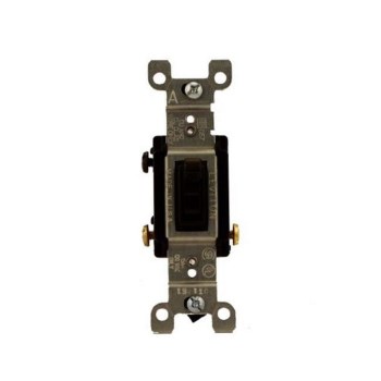 Quiet Switch, 3-Way - 15 Amp, Brown