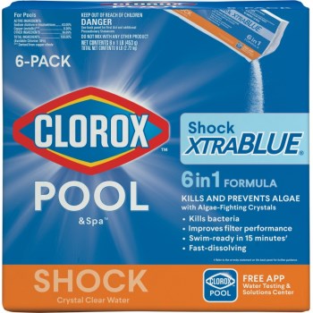 Clorox XtraBlue Pool Shock - 1 Lb, 6pk