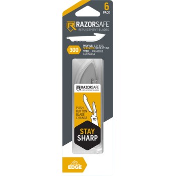 Outdoor Edge RazorSafe Utility Blades - 3", 6pk
