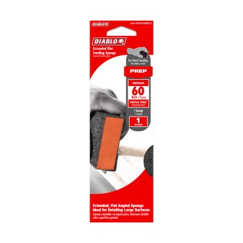Diablo Extended Flat Edge Sanding Sponge, Medium - 60G