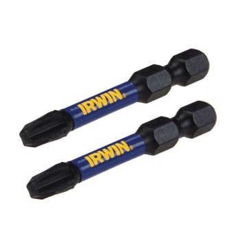 Irwin Impact Phillips Power Bit, #3 - 2", 2pk
