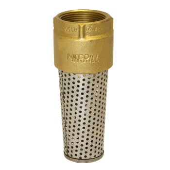 Red Brass Foot Valve - 1-1/2"